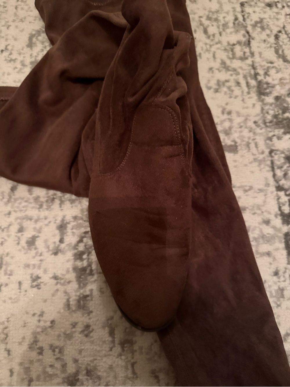Women's Brown Suede Over-the-Knee Boots